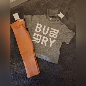 Burberry shirt and leggings set